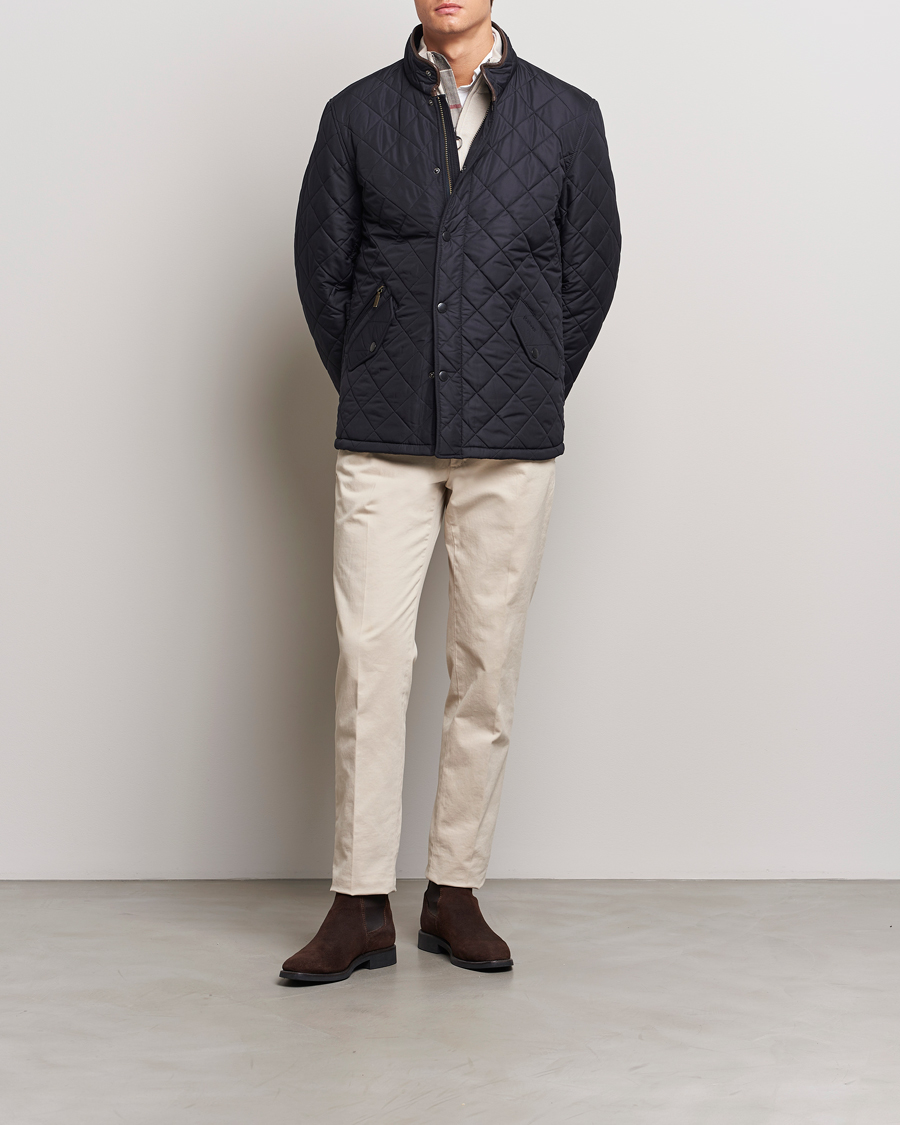 Herr | Jackor | Barbour Lifestyle | Powell Quilted Jacket Navy