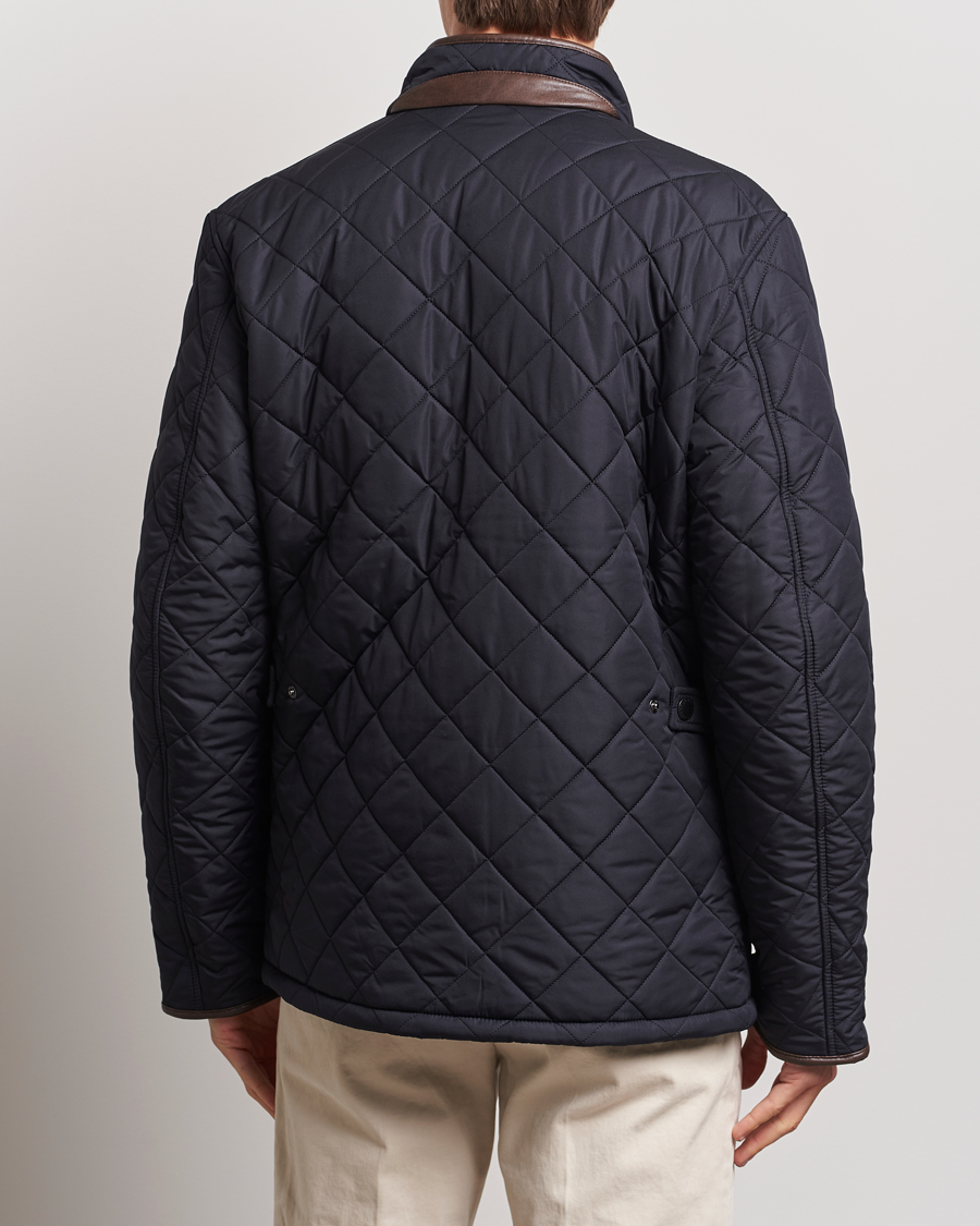Herr | Jackor | Barbour Lifestyle | Powell Quilted Jacket Navy