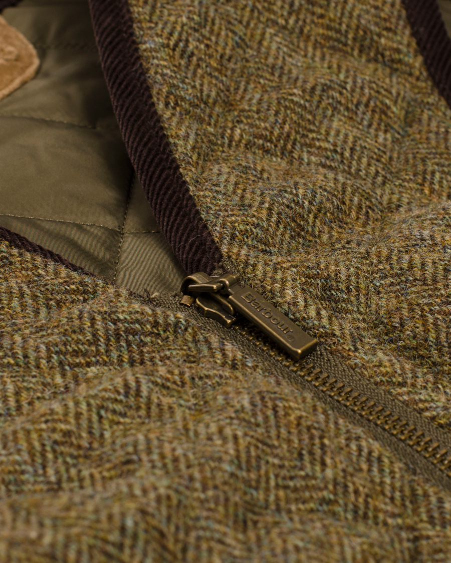 Herr | Jackor | Barbour Lifestyle | Haddon Tweed Vest Olive