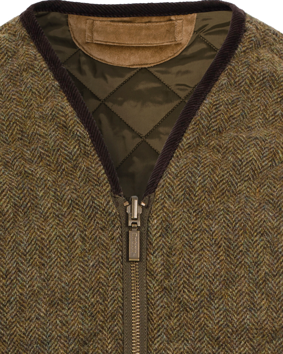 Herr | Jackor | Barbour Lifestyle | Haddon Tweed Vest Olive