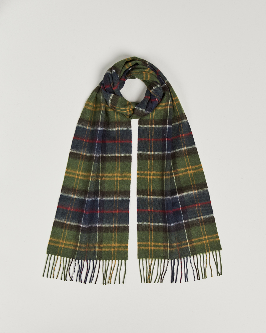 Barbour Lifestyle Merino Cashmere Tartan Scarf Classic Tartan