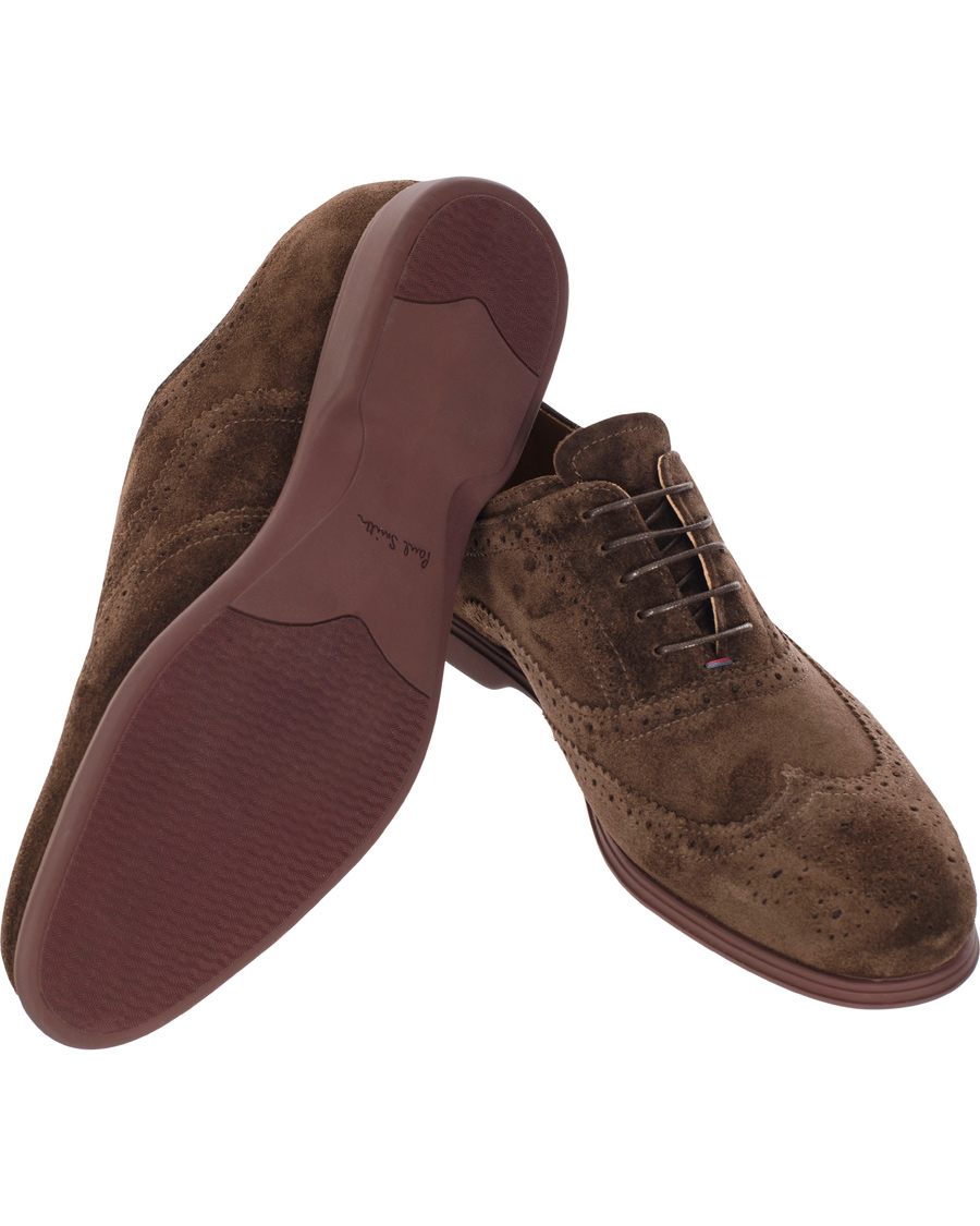 Herr | Paul Smith Shoe Carson Brogue Brown Suede | Paul Smith Shoe | Carson Brogue Brown Suede
