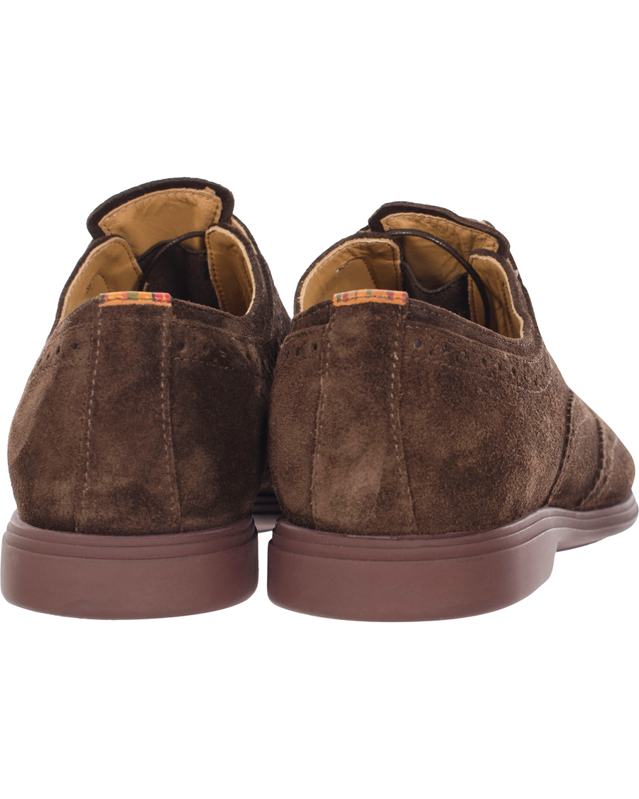 Herr | Paul Smith Shoe Carson Brogue Brown Suede | Paul Smith Shoe | Carson Brogue Brown Suede