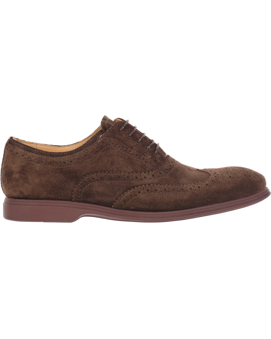 Herr | Paul Smith Shoe Carson Brogue Brown Suede | Paul Smith Shoe | Carson Brogue Brown Suede