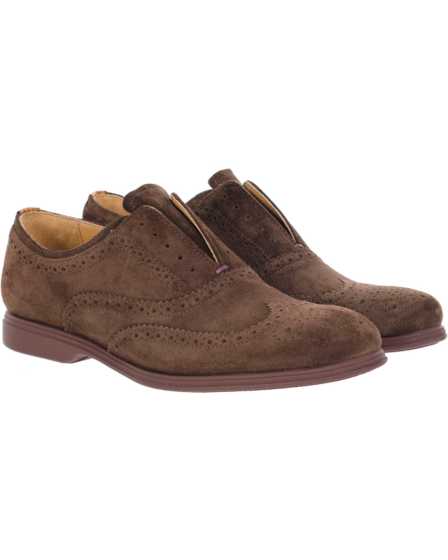 Herr | Paul Smith Shoe Carson Brogue Brown Suede | Paul Smith Shoe | Carson Brogue Brown Suede