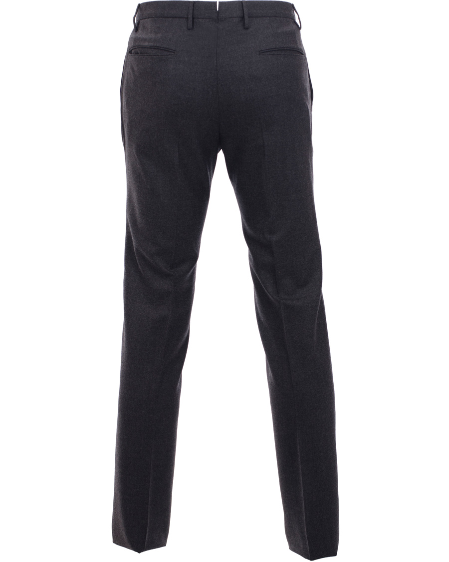 Herr | Byxor | Incotex | Super 100's Flanell Trousers Dark Grey