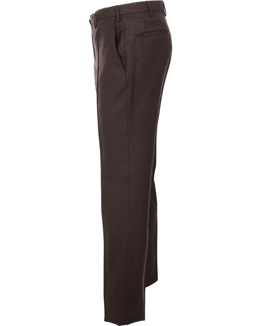 Herr | Byxor | Incotex | Super 100's Flanell Trousers Dark Brown