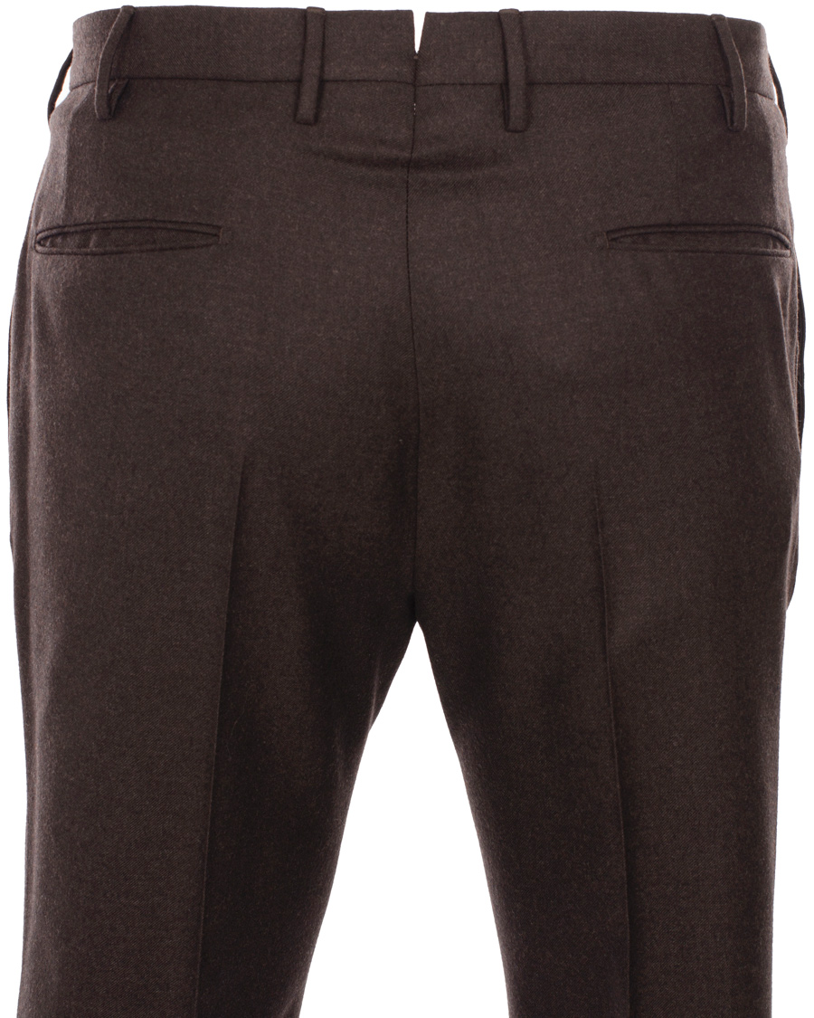 Herr | Byxor | Incotex | Super 100's Flanell Trousers Dark Brown