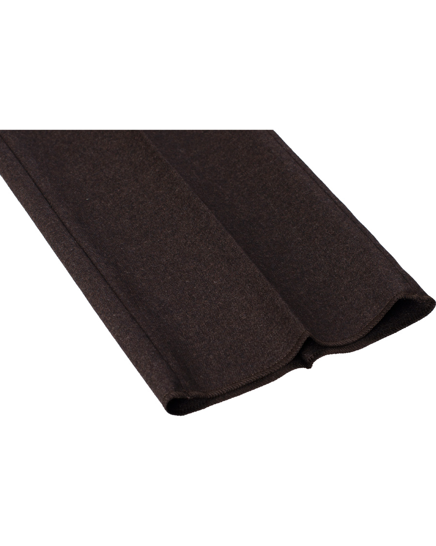 Herr | Byxor | Incotex | Super 100's Flanell Trousers Dark Brown