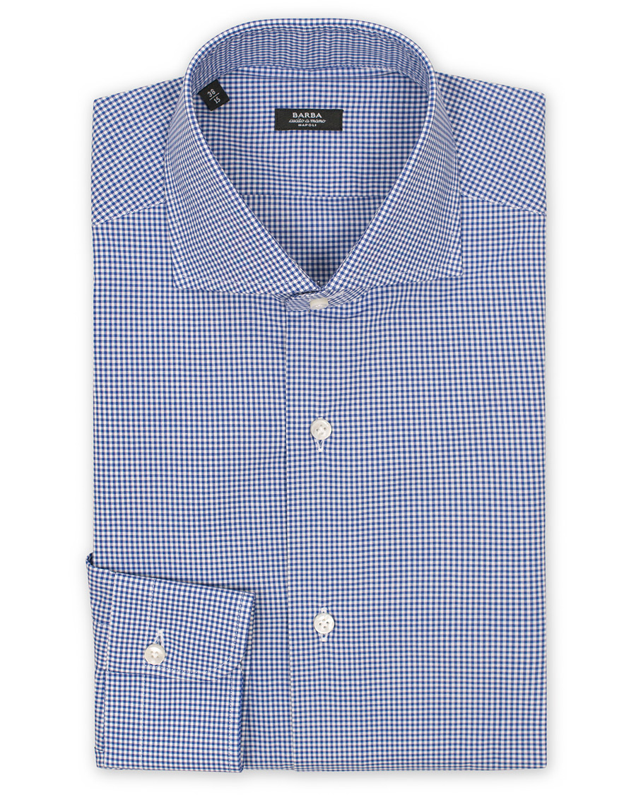 Herr | Skjortor | Barba Napoli | Slim Fit Shirt Check Navy