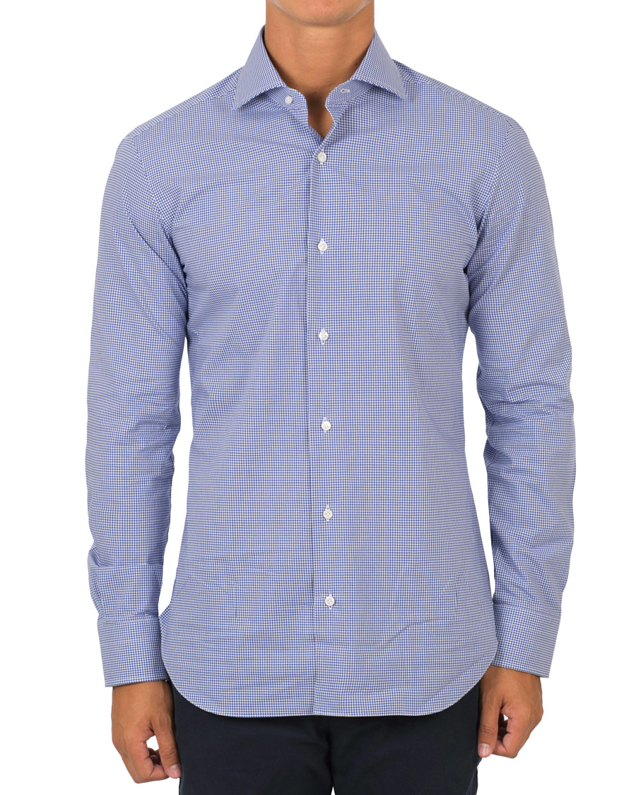 Herr | Skjortor | Barba Napoli | Slim Fit Shirt Check Navy