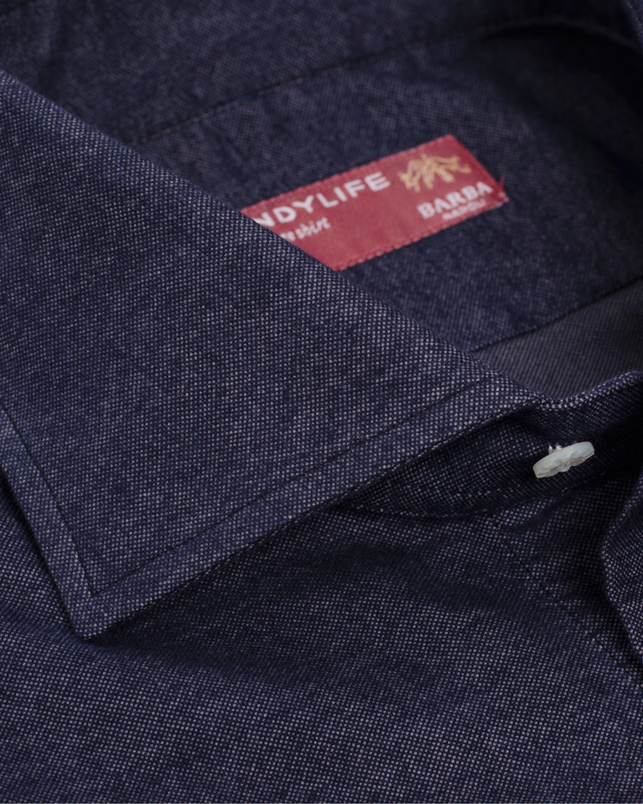 Herr | Skjortor | Barba Napoli | Dandylife Slim Fit Shirt Casual Blue