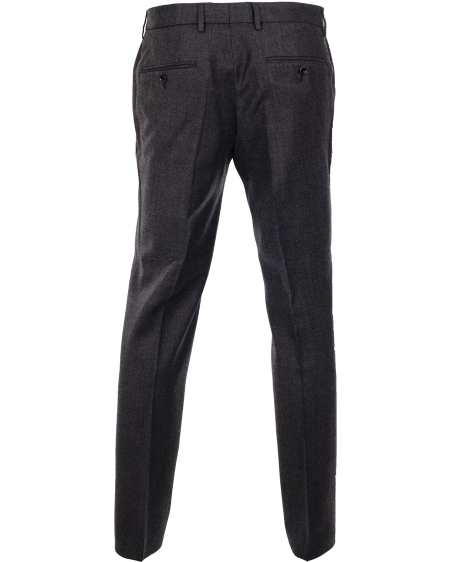 Herr | Byxor | BOSS BLACK | BOSS Giro 1 100% Wool Trousers Charcoal