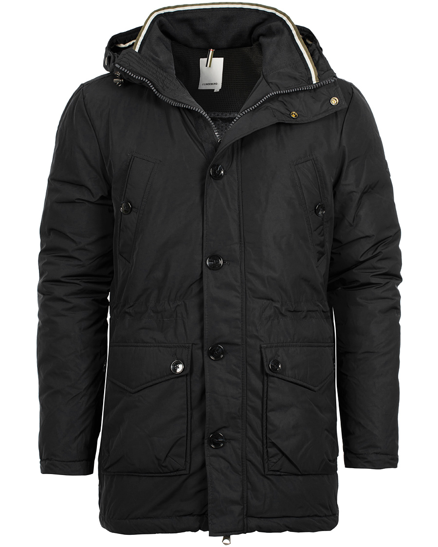 Herr | Jackor | J.Lindeberg | Odin Dressed Poly Parka Black