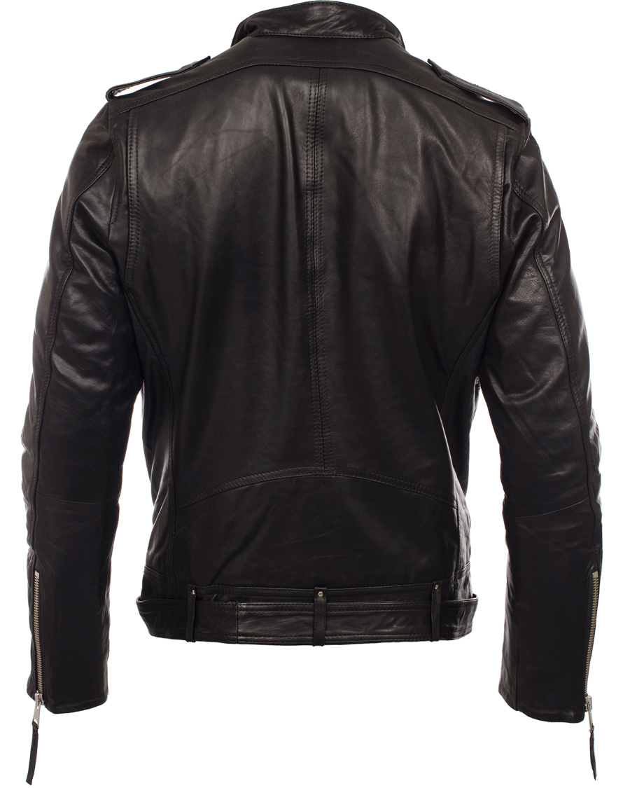 Herr | Jackor | J.Lindeberg | Tyrone Sleek Leather Jacket Black