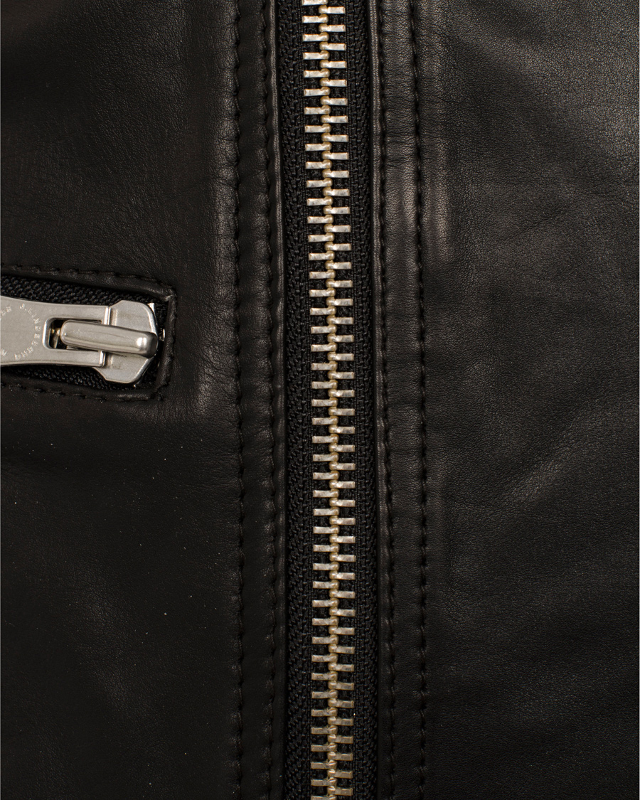 Herr | Jackor | J.Lindeberg | Tyrone Sleek Leather Jacket Black