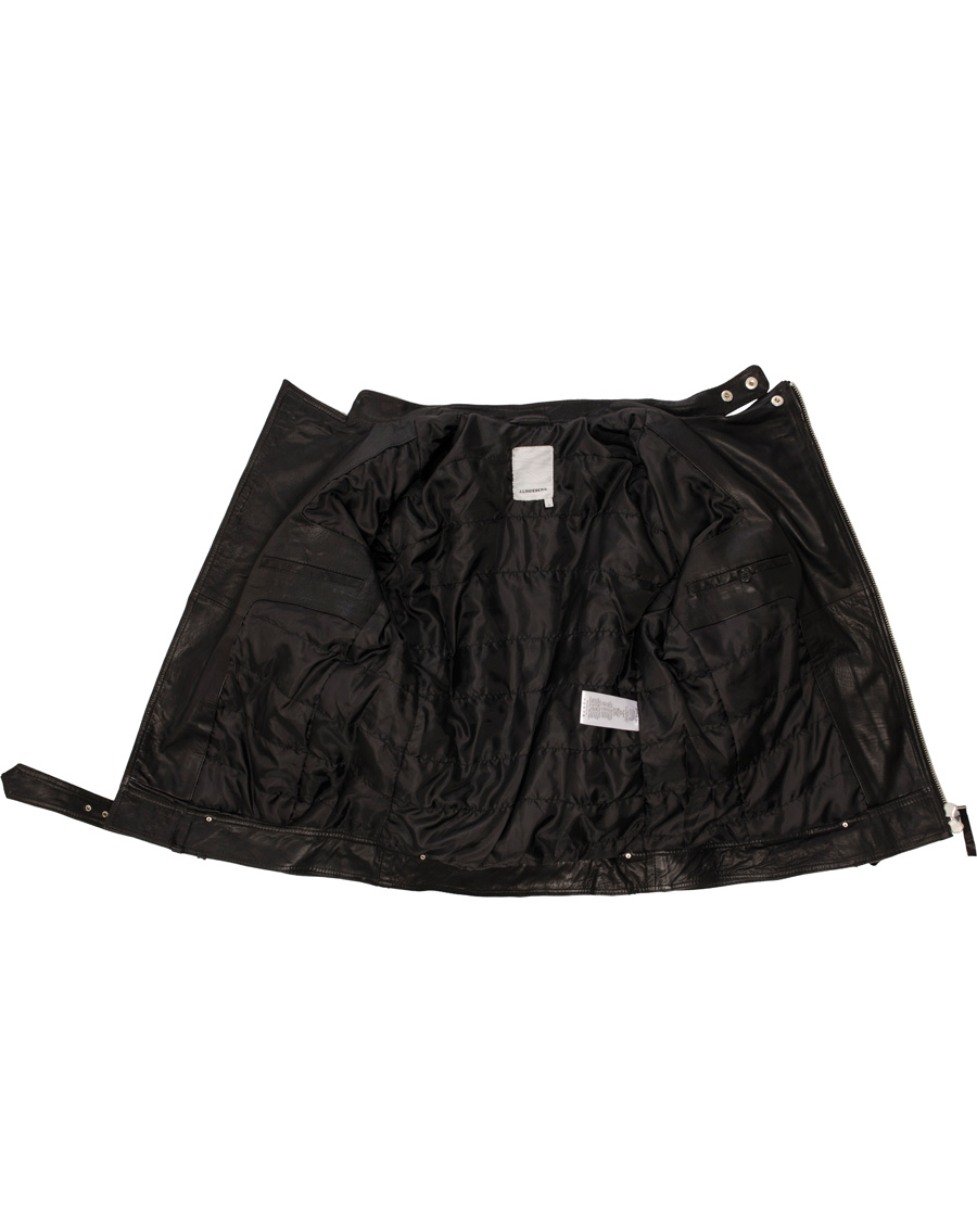 Herr | Jackor | J.Lindeberg | Tyrone Sleek Leather Jacket Black