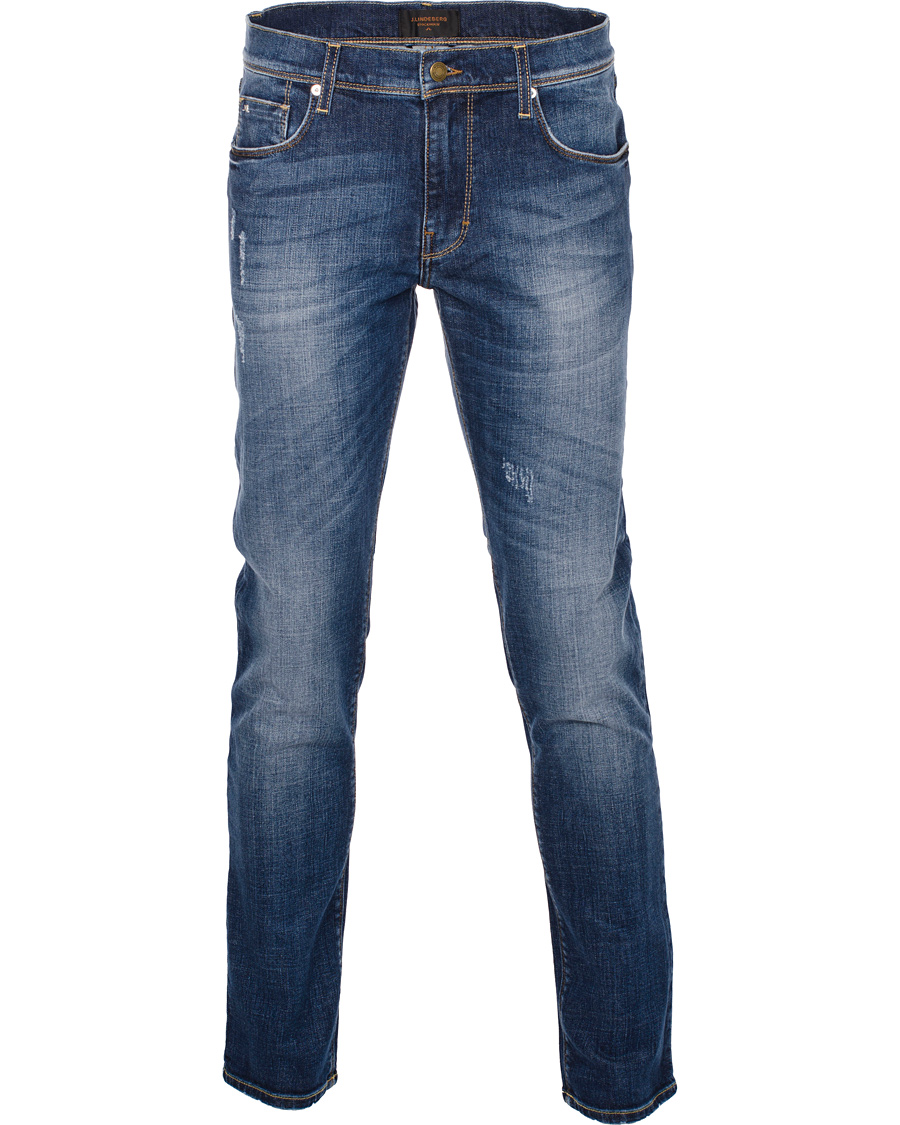 Herr | Jeans | J.Lindeberg | Damien Creek Com Mid Blue