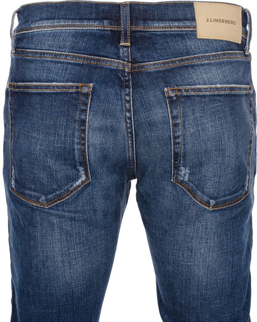 Herr | Jeans | J.Lindeberg | Damien Creek Com Mid Blue