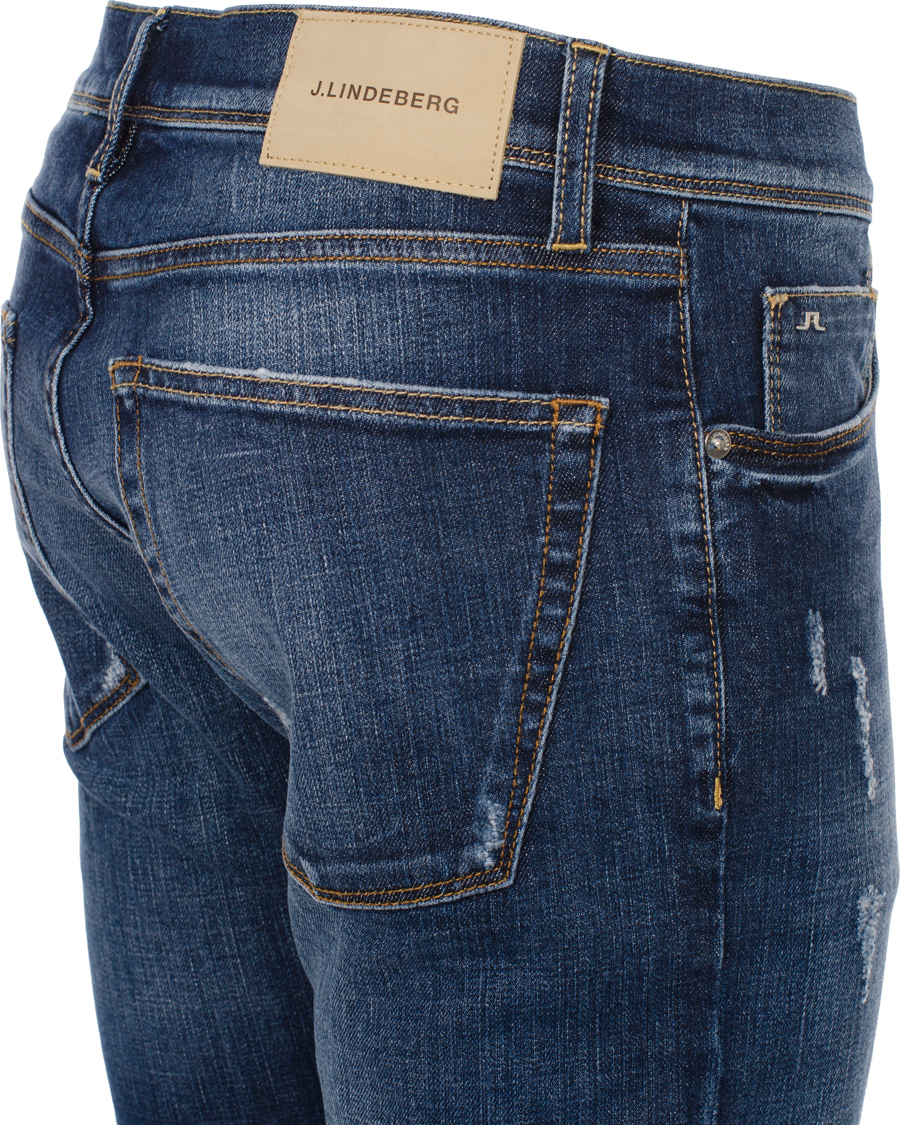 Herr | Jeans | J.Lindeberg | Damien Creek Com Mid Blue