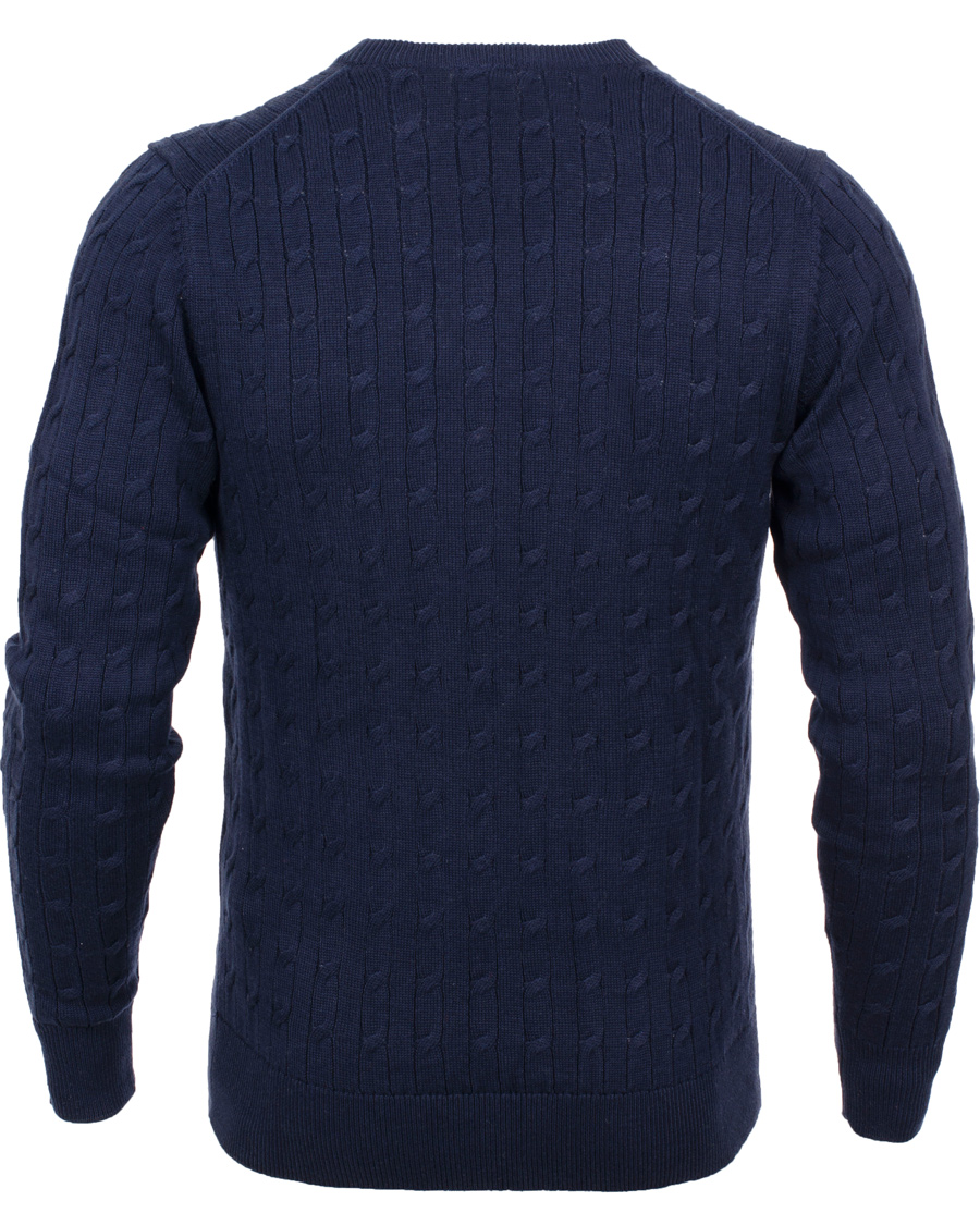 Herr | Tröjor | J.Lindeberg | Jave Pullover Braid Cable Navy