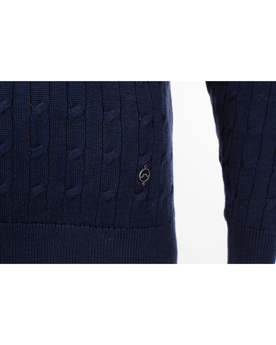 Herr | Tröjor | J.Lindeberg | Jave Pullover Braid Cable Navy
