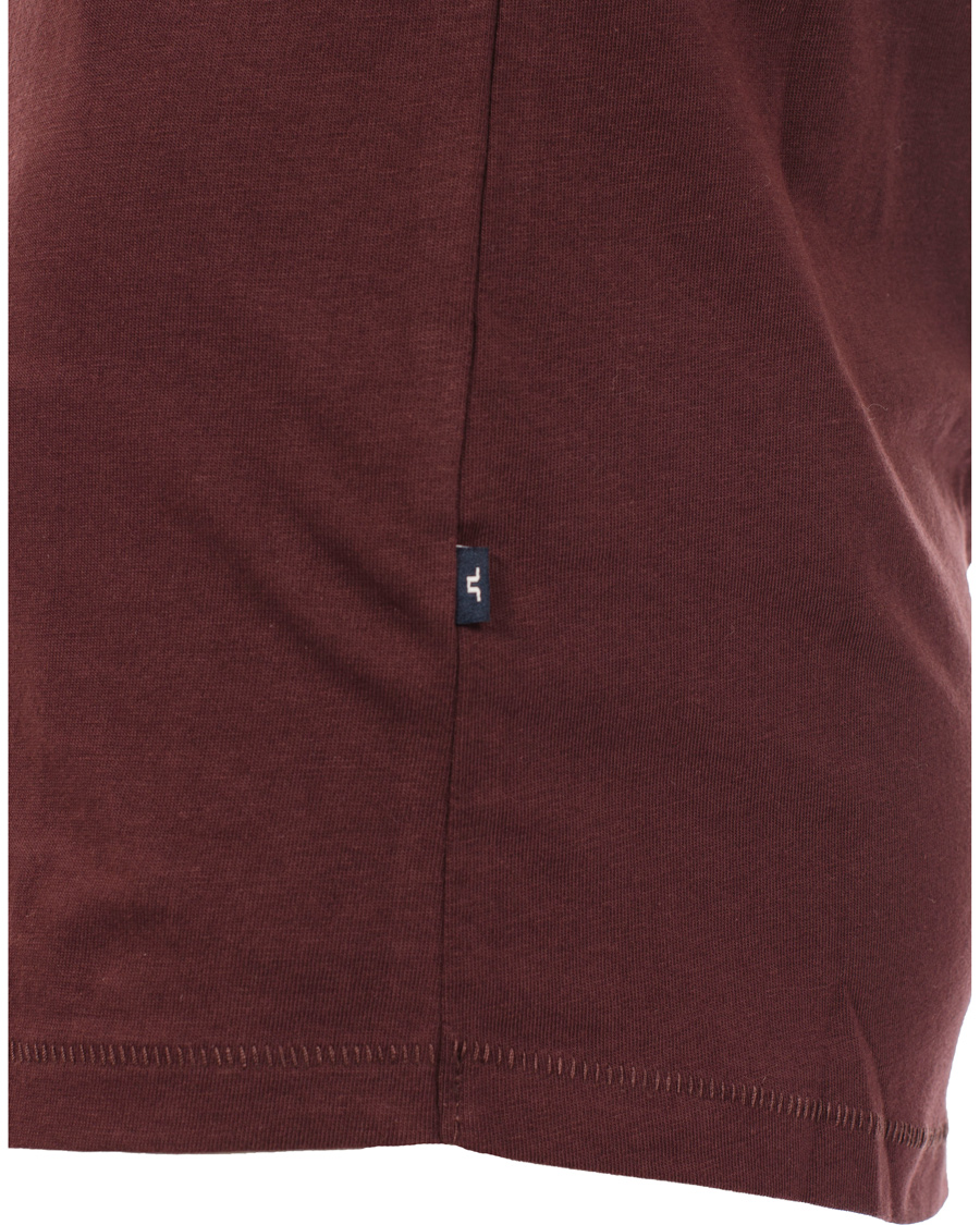 Herr | T-Shirts | J.Lindeberg | Axtell Scoop T-shirt Burgundy