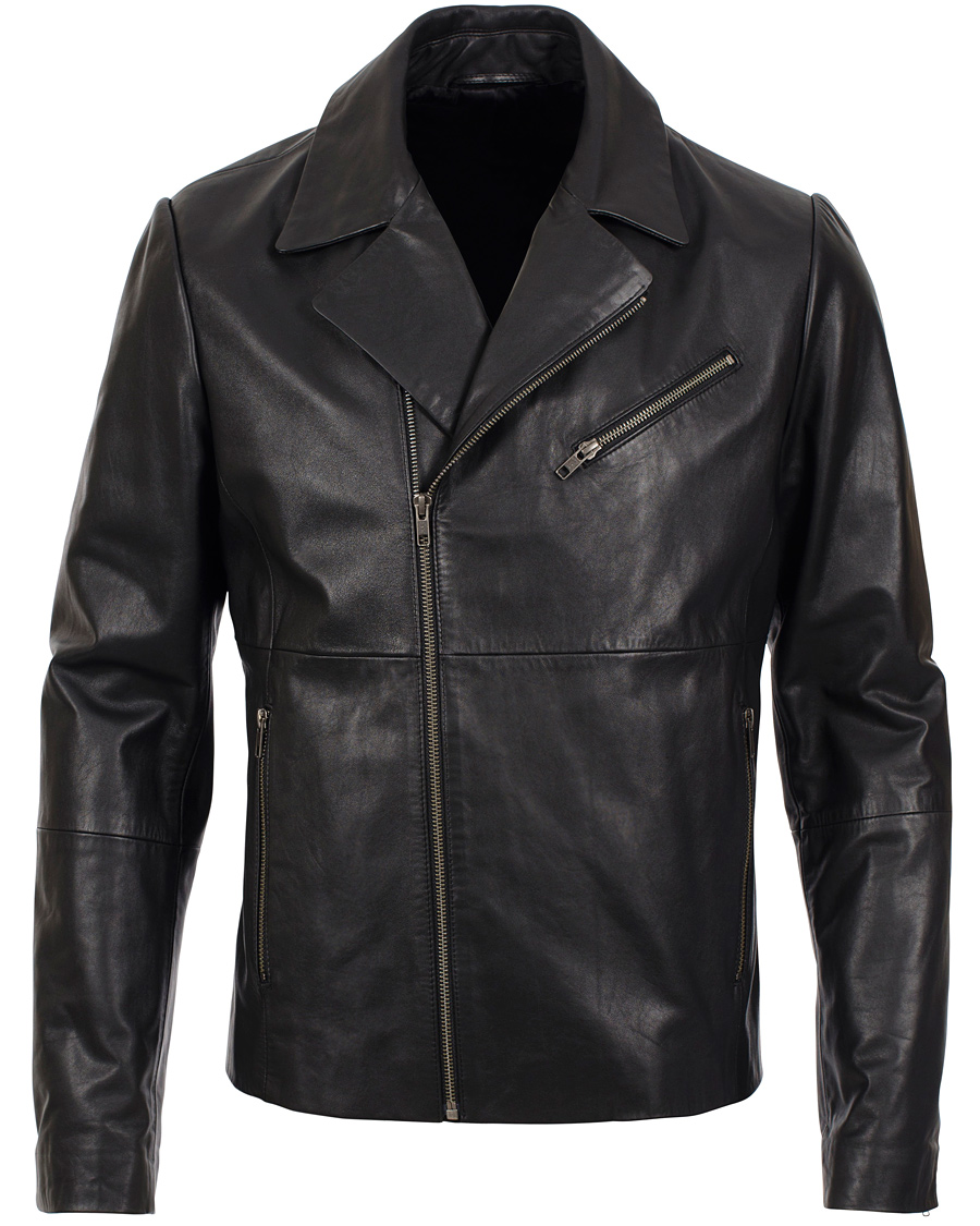 Herr | Jackor | Filippa K | Robert Leather Biker Jacket Black