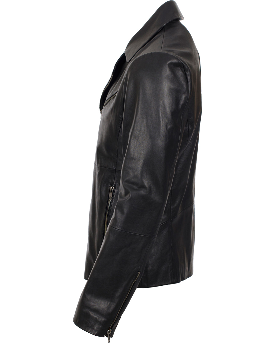 Herr | Jackor | Filippa K | Robert Leather Biker Jacket Black
