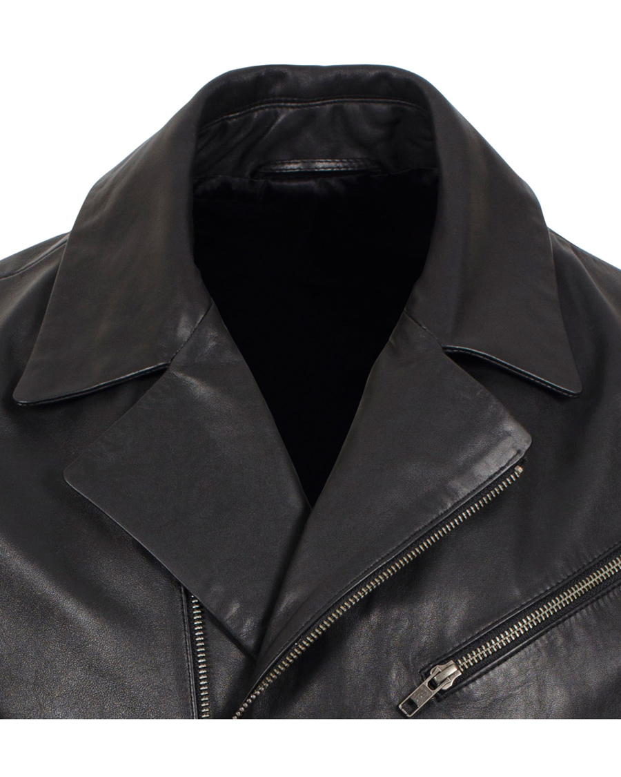 Herr | Jackor | Filippa K | Robert Leather Biker Jacket Black