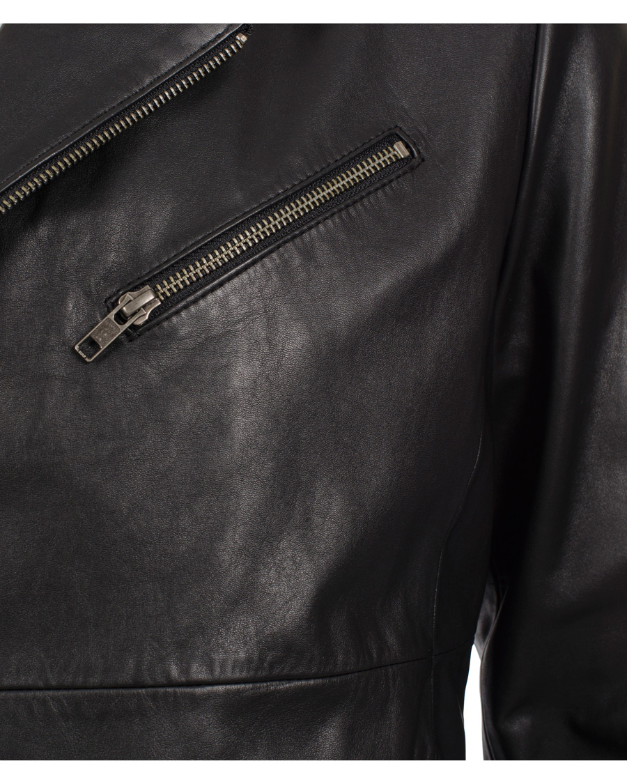 Herr | Jackor | Filippa K | Robert Leather Biker Jacket Black