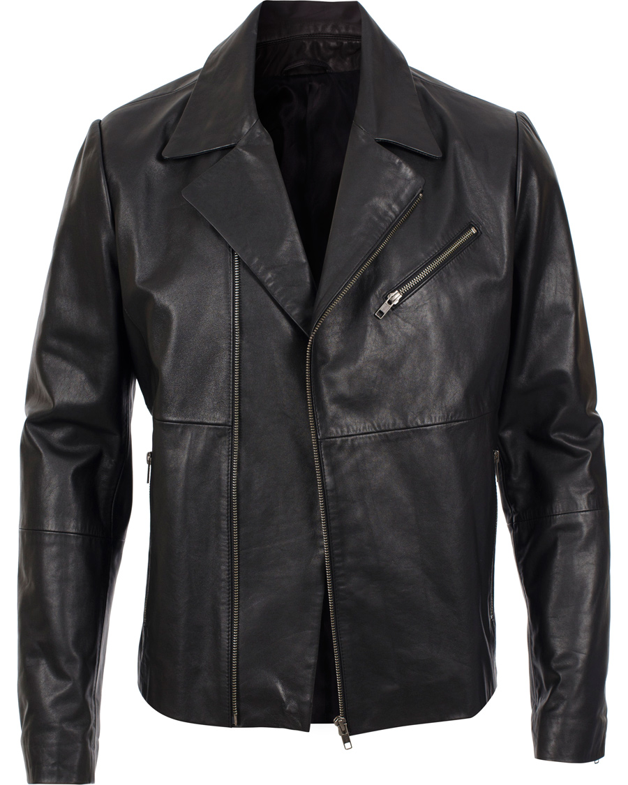 Herr | Jackor | Filippa K | Robert Leather Biker Jacket Black