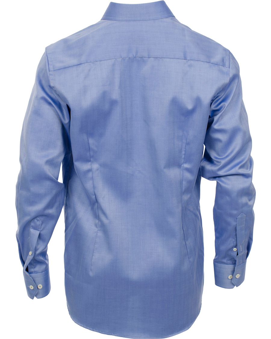 Herr | Skjortor | Eton | Contemporary Fit Shirt Red Ribbon Herringbone Blue