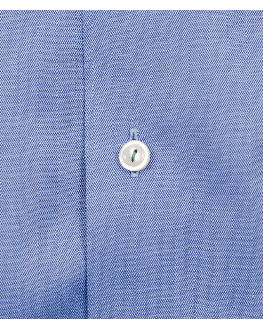 Herr | Skjortor | Eton | Contemporary Fit Shirt Red Ribbon Herringbone Blue