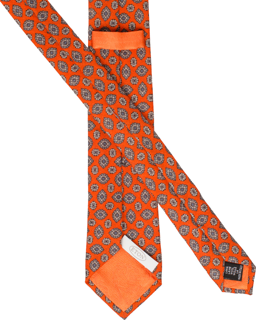 Herr | Eton Flower Tie 7 cm Mulit/Orange | Eton | Flower Tie 7 cm Mulit/Orange