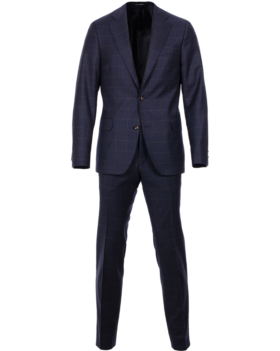 Herr | Kostymer | Oscar Jacobson | Edmund Window Pane Suit Navy