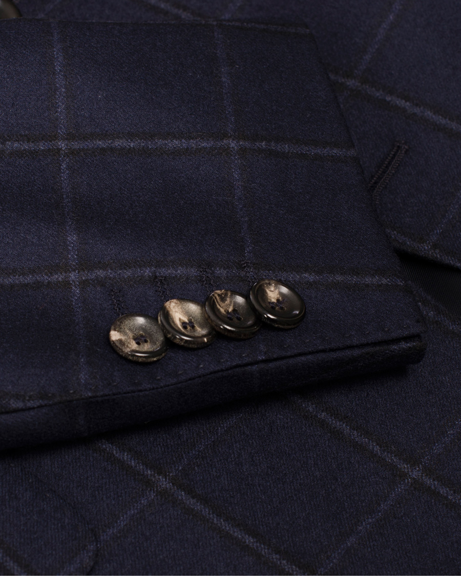 Herr | Kostymer | Oscar Jacobson | Edmund Window Pane Suit Navy