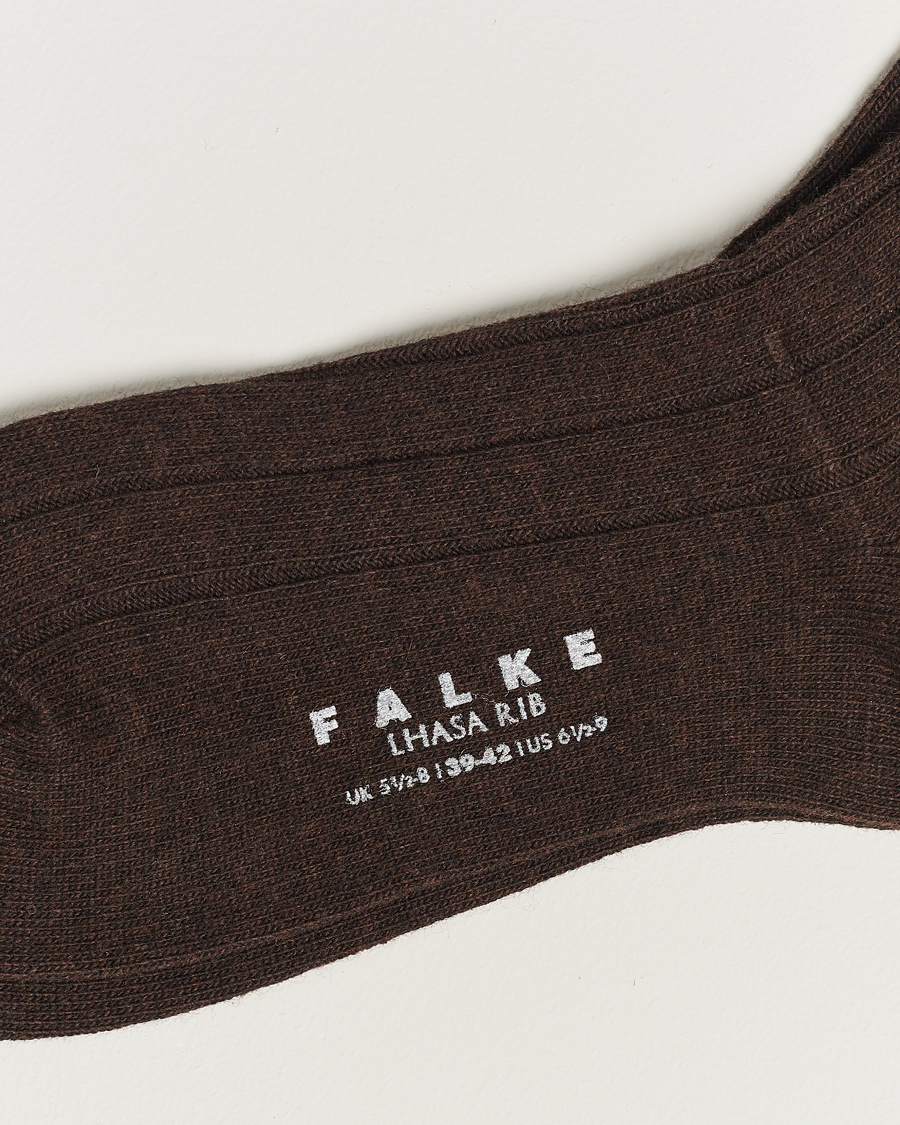 Herr | Vanliga strumpor | Falke | Lhasa Cashmere Socks Brown