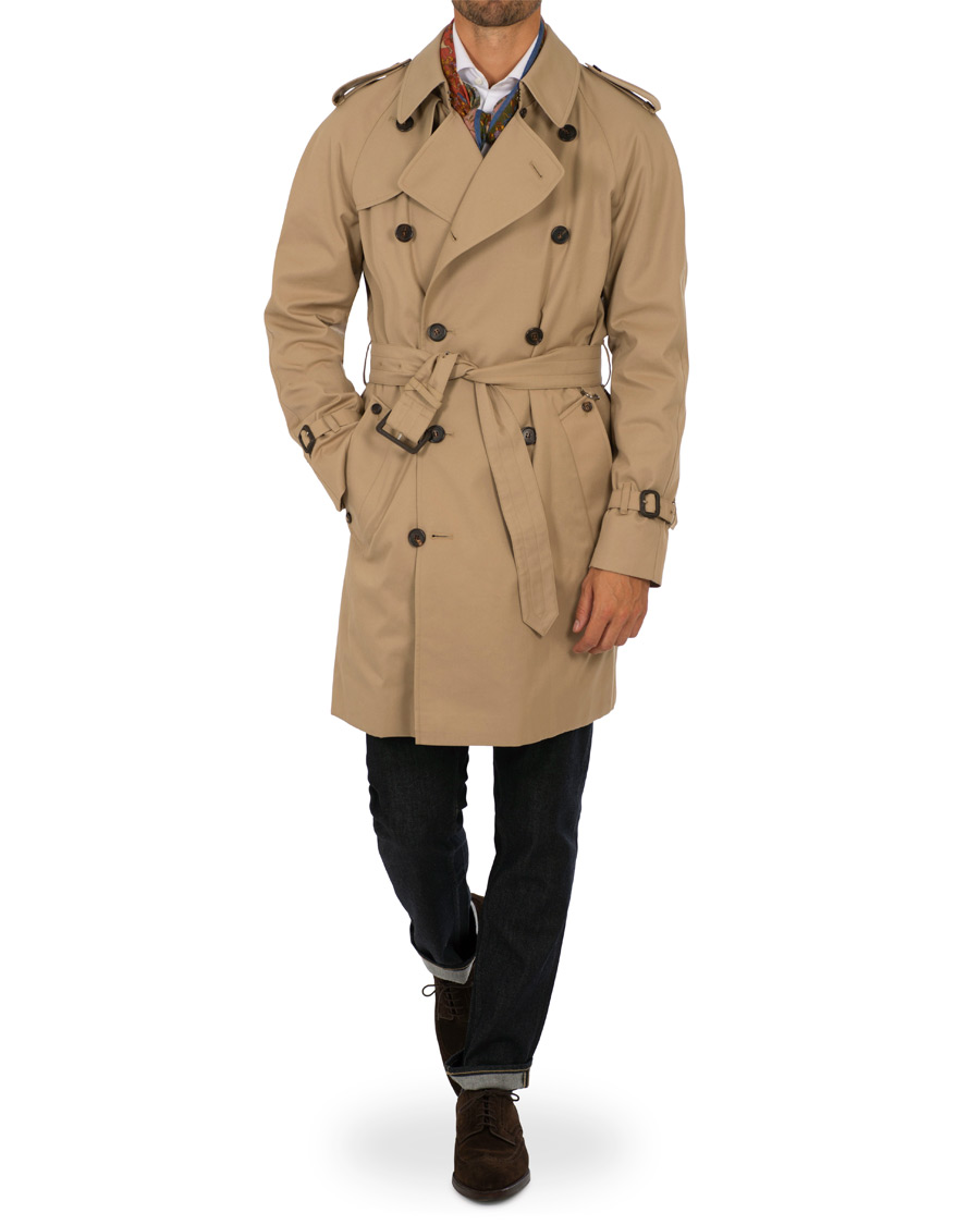 Herr | Jackor | Aquascutum | Corby Double Breasted Trenchcoat Camel