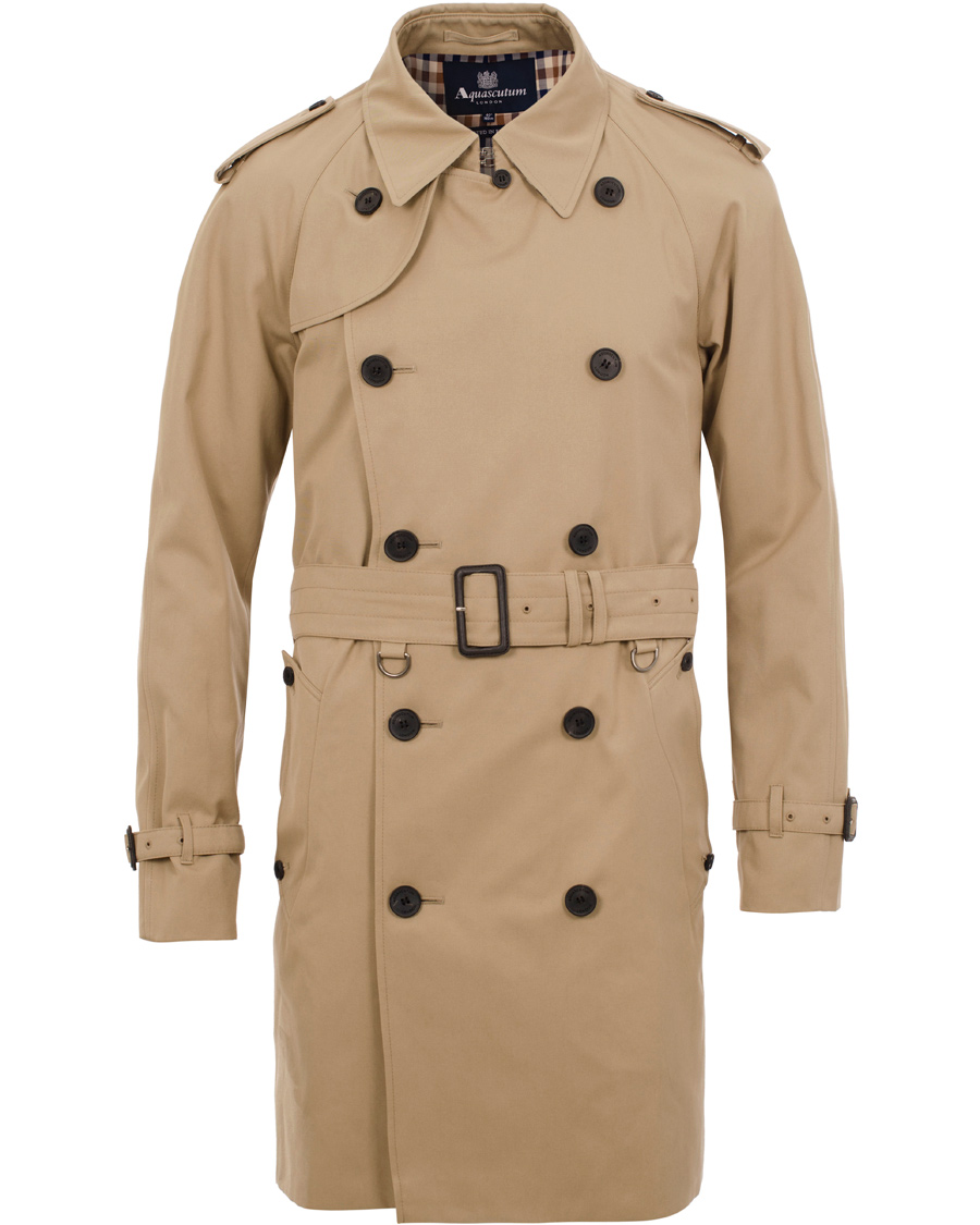 Herr | Jackor | Aquascutum | Corby Double Breasted Trenchcoat Camel