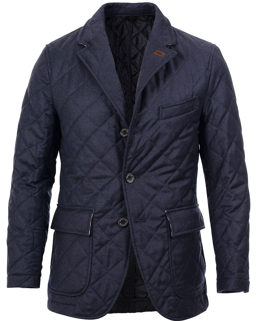 Herr | Jackor | Aquascutum | Flanell Quilt Jacket Navy