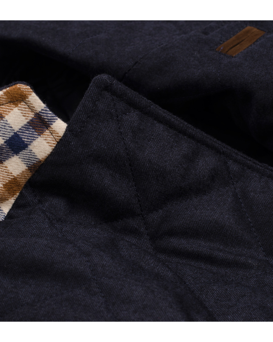 Herr | Jackor | Aquascutum | Flanell Quilt Jacket Navy
