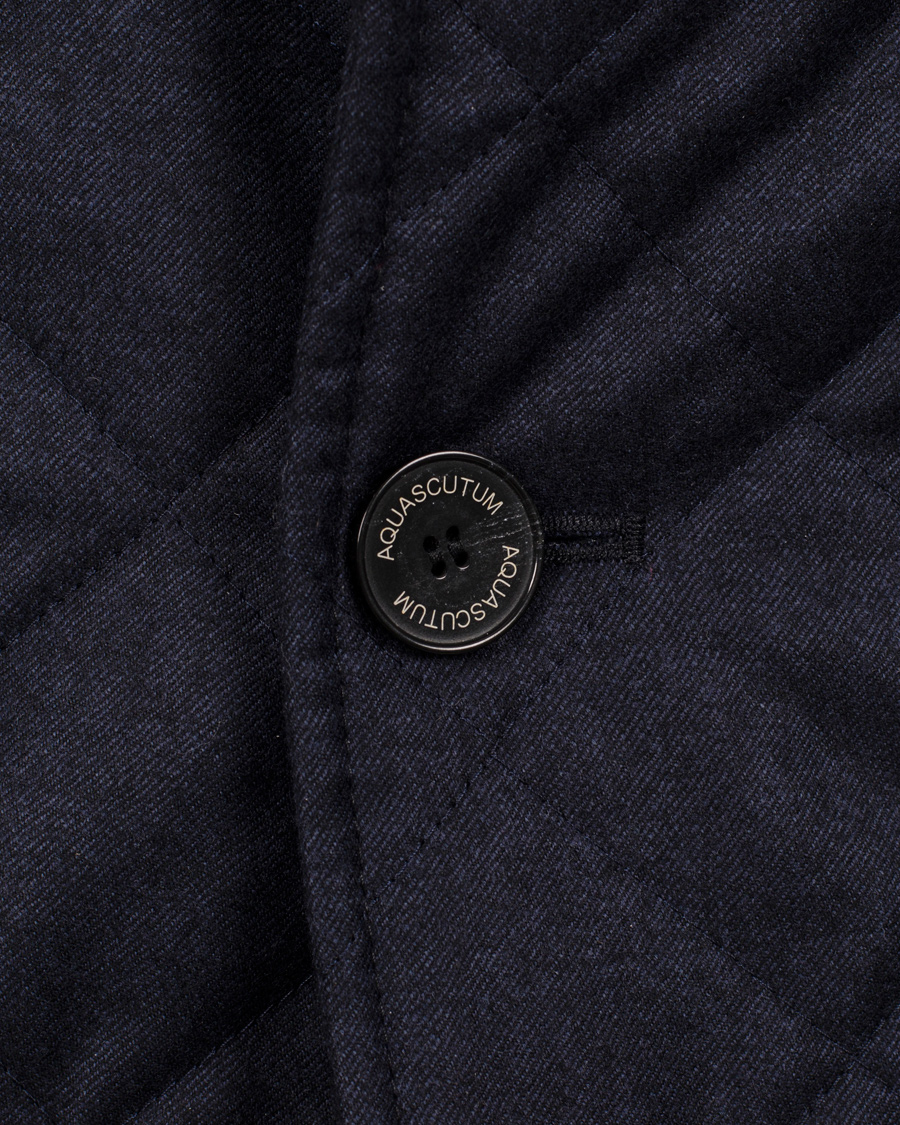 Herr | Jackor | Aquascutum | Flanell Quilt Jacket Navy