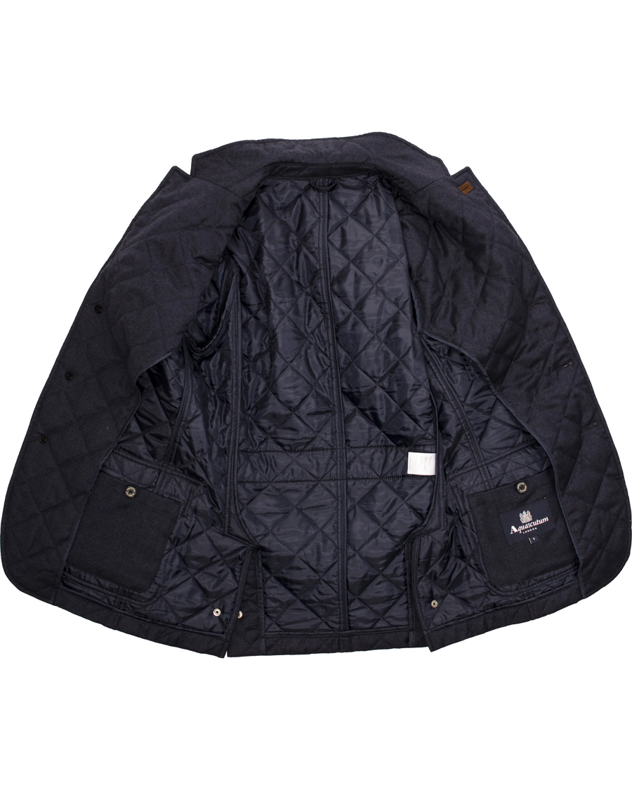 Herr | Jackor | Aquascutum | Flanell Quilt Jacket Navy