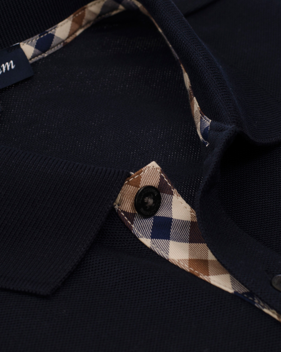 Herr | Tröjor | Aquascutum | Long Sleeve Polo Navy