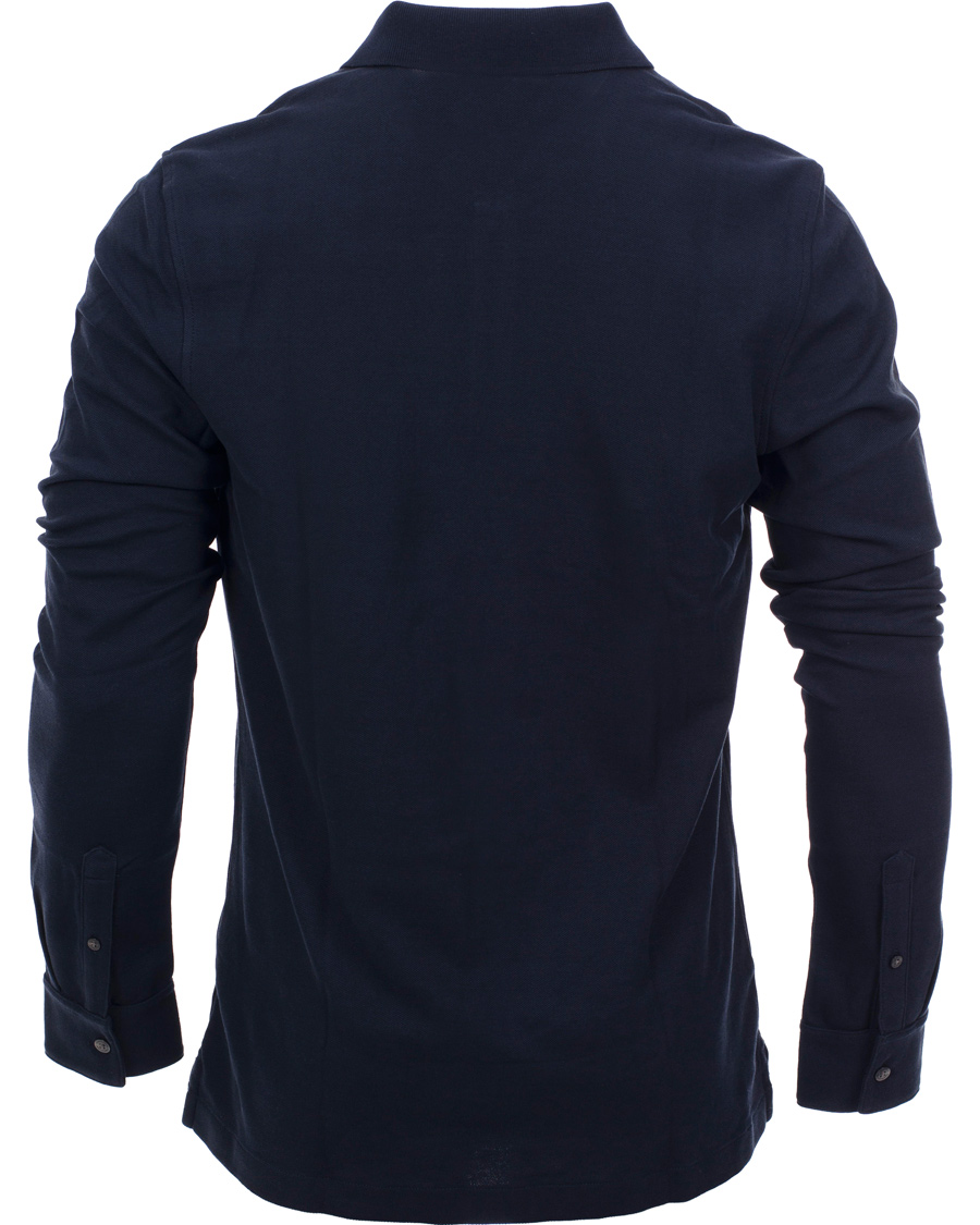 Herr | Tröjor | Aquascutum | Long Sleeve Polo Navy