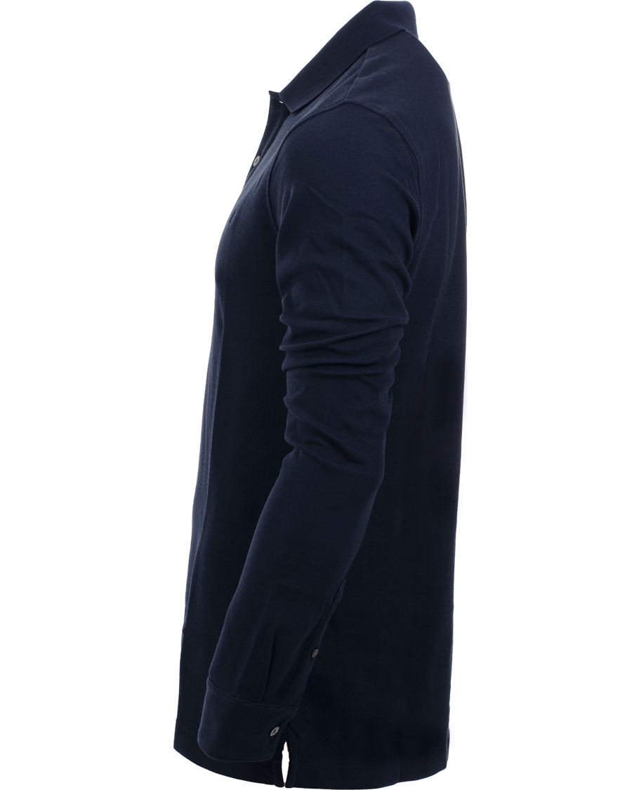 Herr | Tröjor | Aquascutum | Long Sleeve Polo Navy