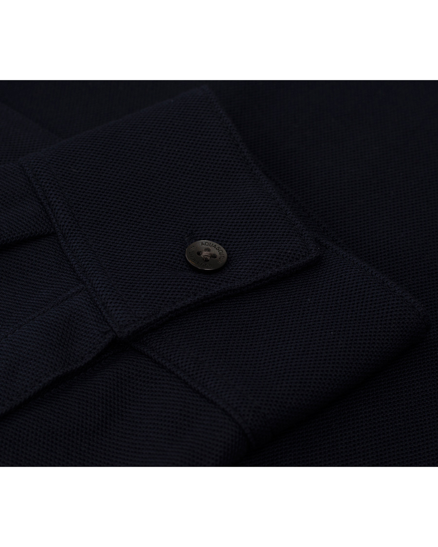 Herr | Tröjor | Aquascutum | Long Sleeve Polo Navy