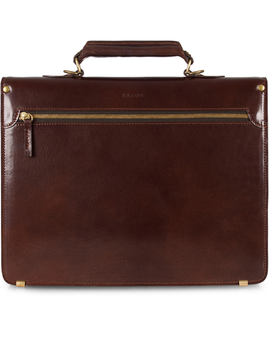 Herr | Baron Small Briefcase Brown Leather | Baron | Small Briefcase Brown Leather