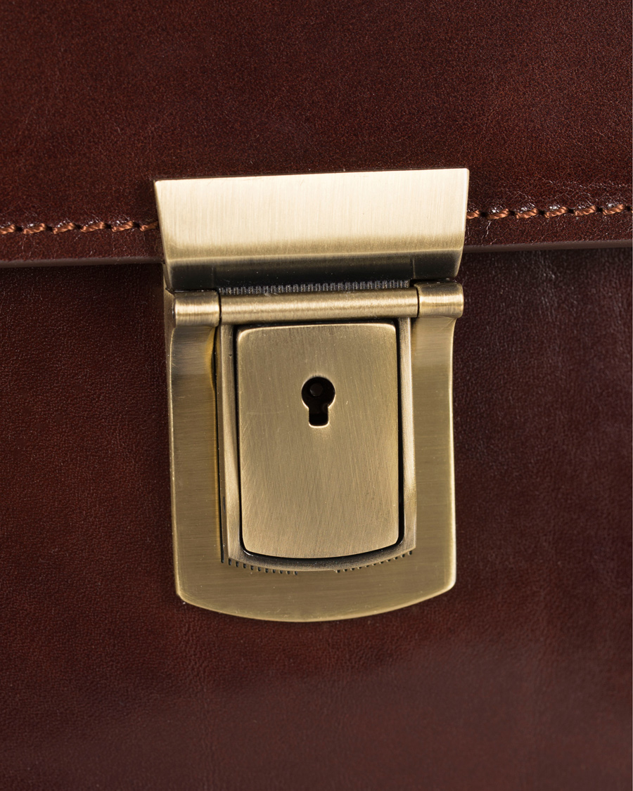 Herr | Baron Small Briefcase Brown Leather | Baron | Small Briefcase Brown Leather